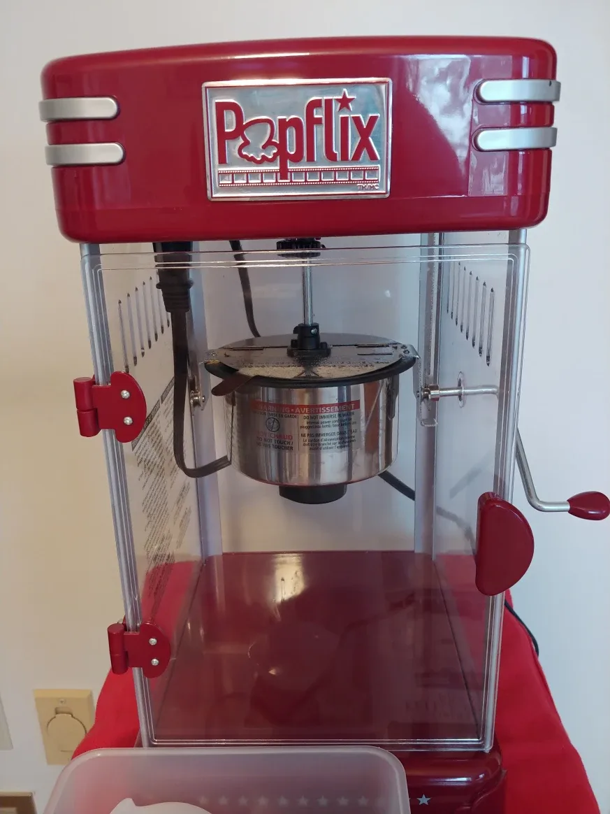 Popflix Cinema Style Kettle Popcorn Popper