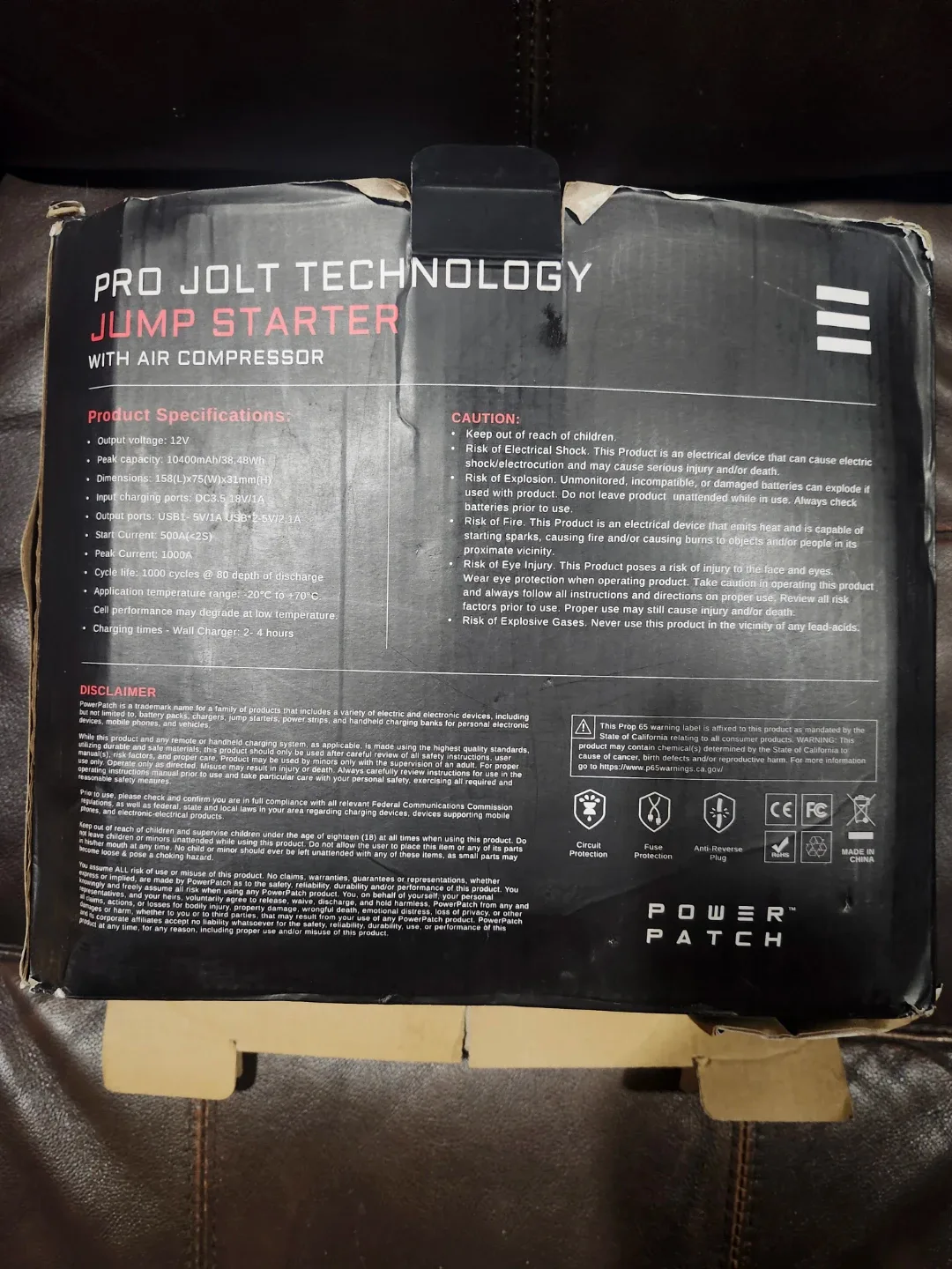 Pro Jolt Technology Jump Starter with Air Compressor thumbnail