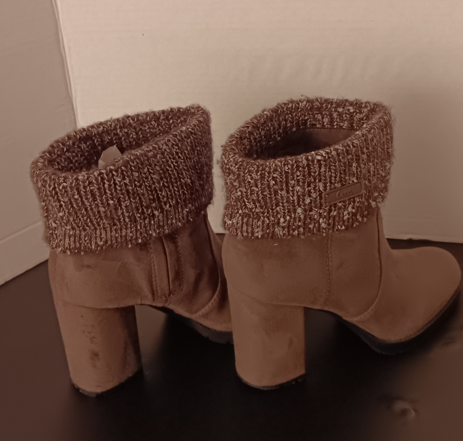 CIRCUS Tanny beige Suede Ankle Booties sz 8.5 - photo 3
