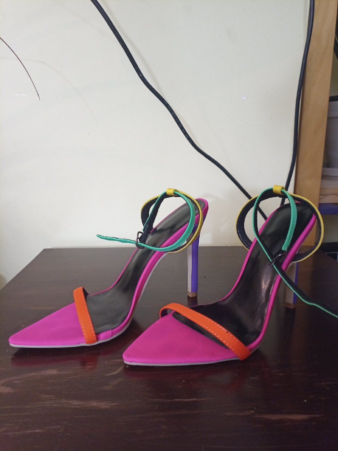 Bright Color Block Stilettos size 8