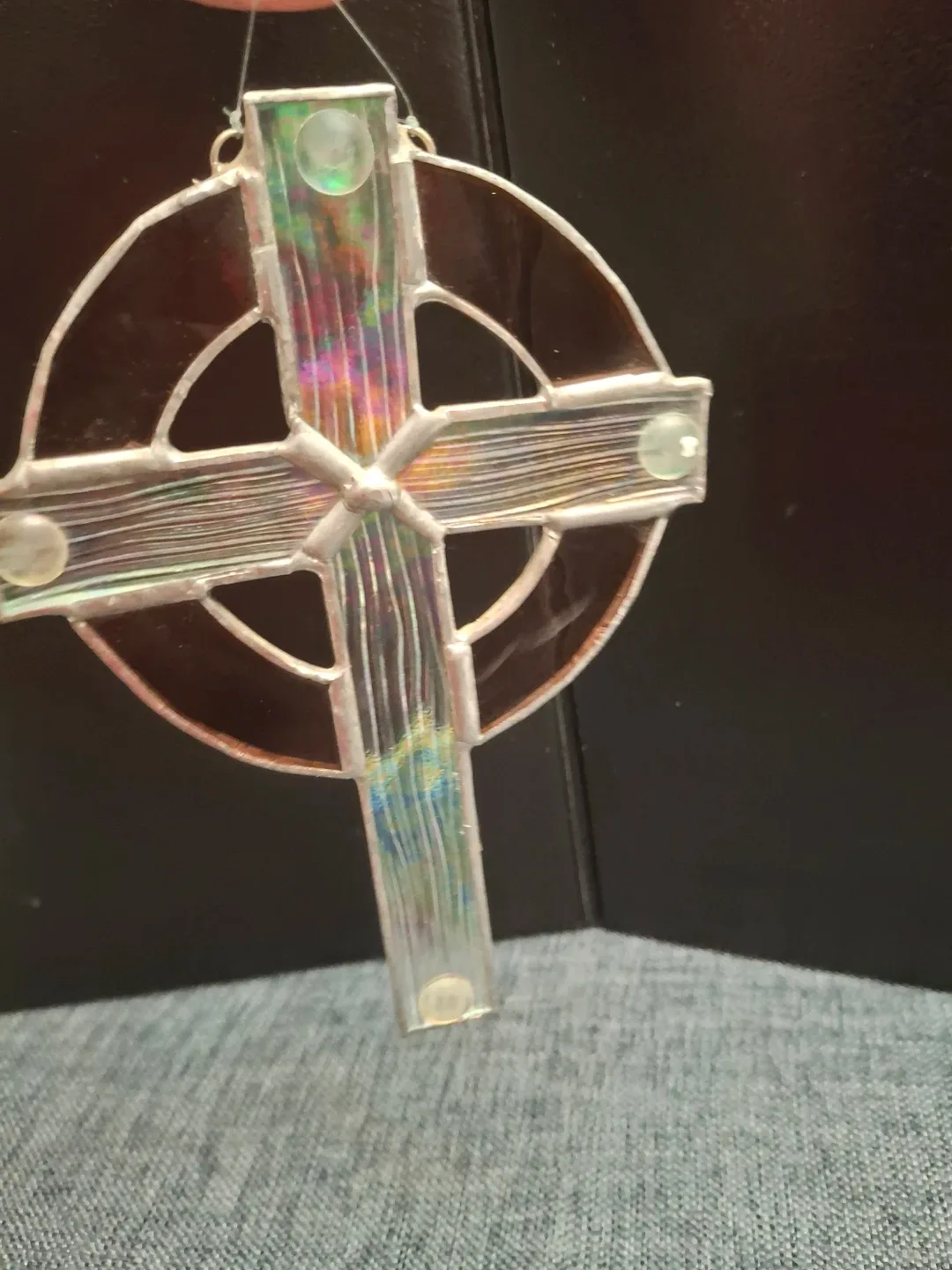 Stained Glass Celtic Cross Ornament image indicator(4)