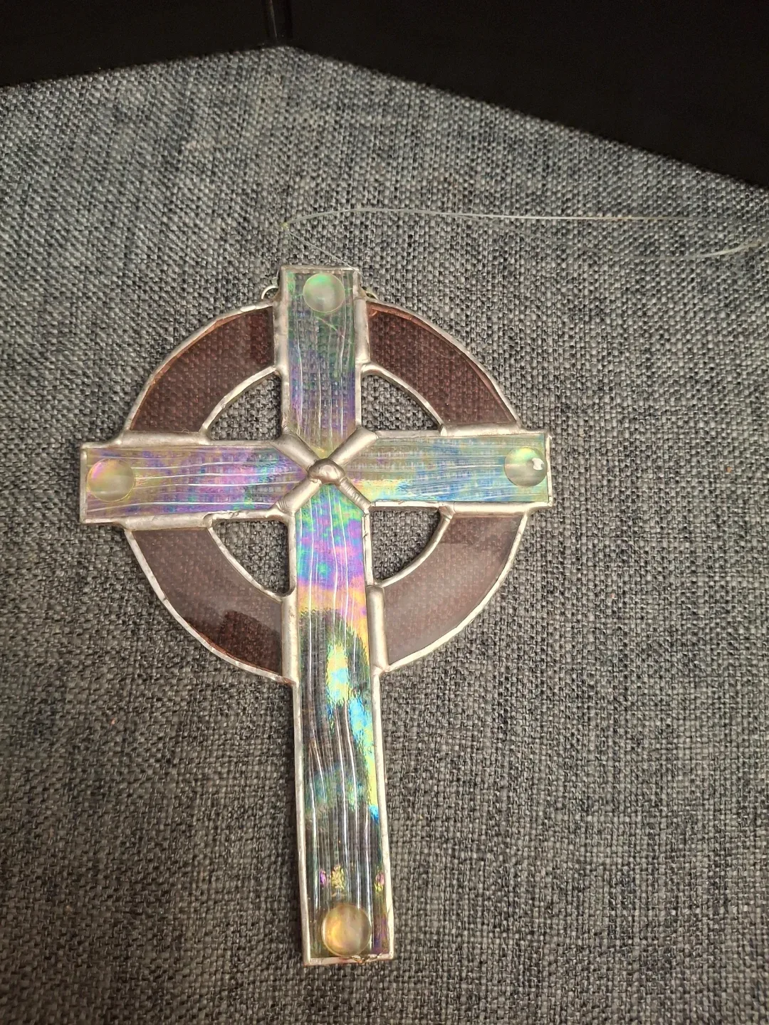 Stained Glass Celtic Cross Ornament image indicator(5)
