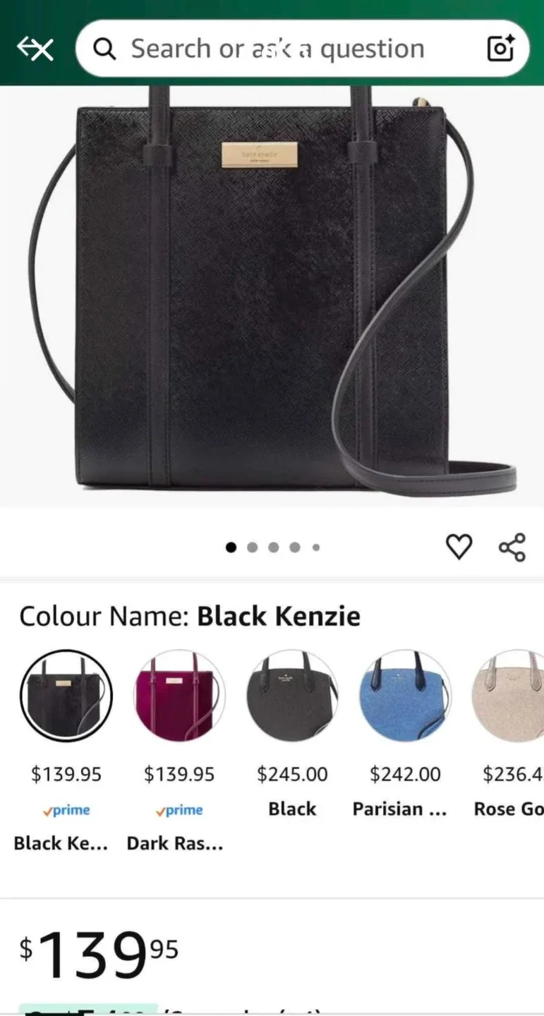 *PENDING PICK UP*Kate Spade Black Kenzie Small Satchel - New! image indicator(4)