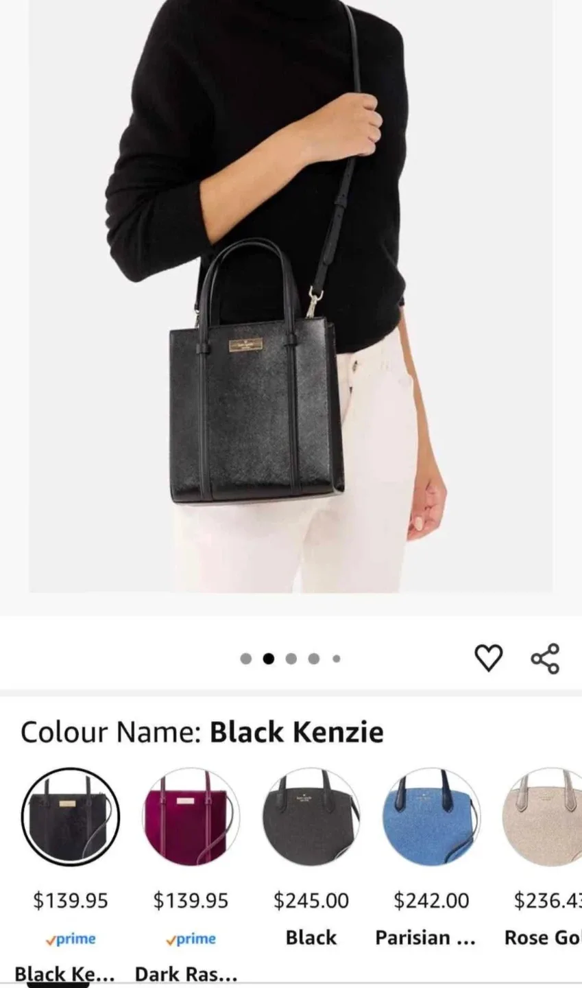 *PENDING PICK UP*Kate Spade Black Kenzie Small Satchel - New! image indicator(5)