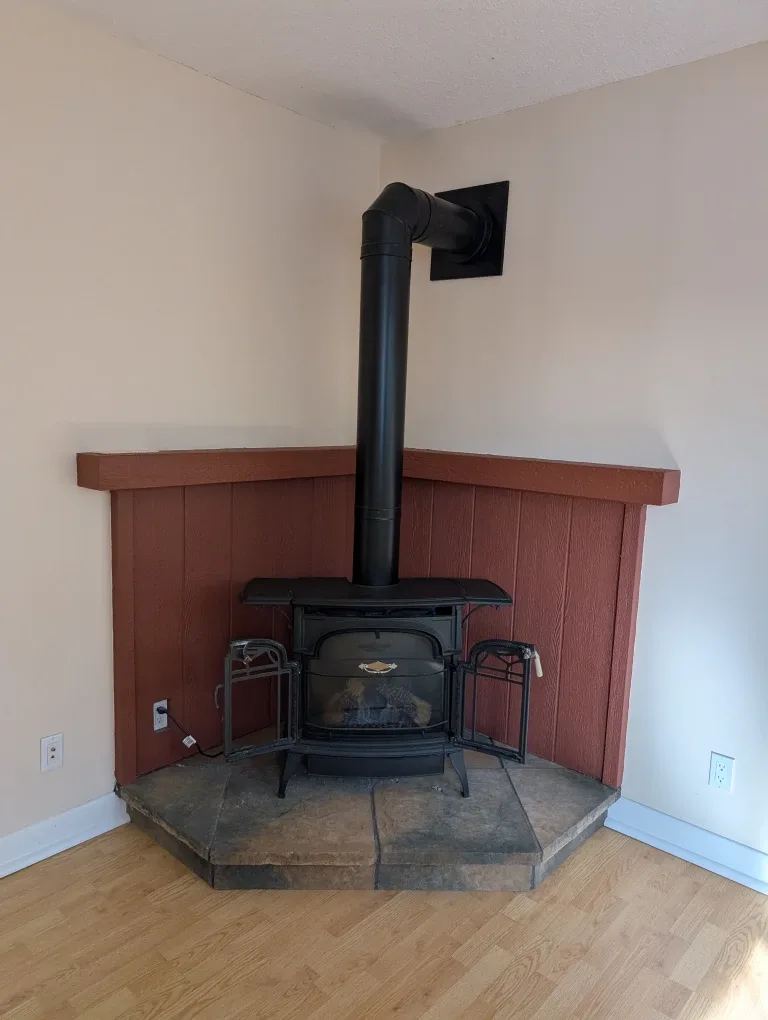 Black Cast Iron Wood Burning Stove image indicator(2)