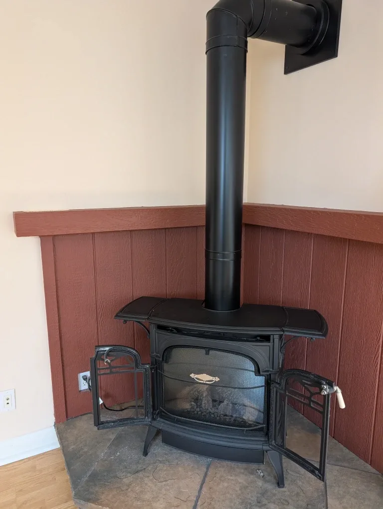 Black Cast Iron Wood Burning Stove image indicator(3)