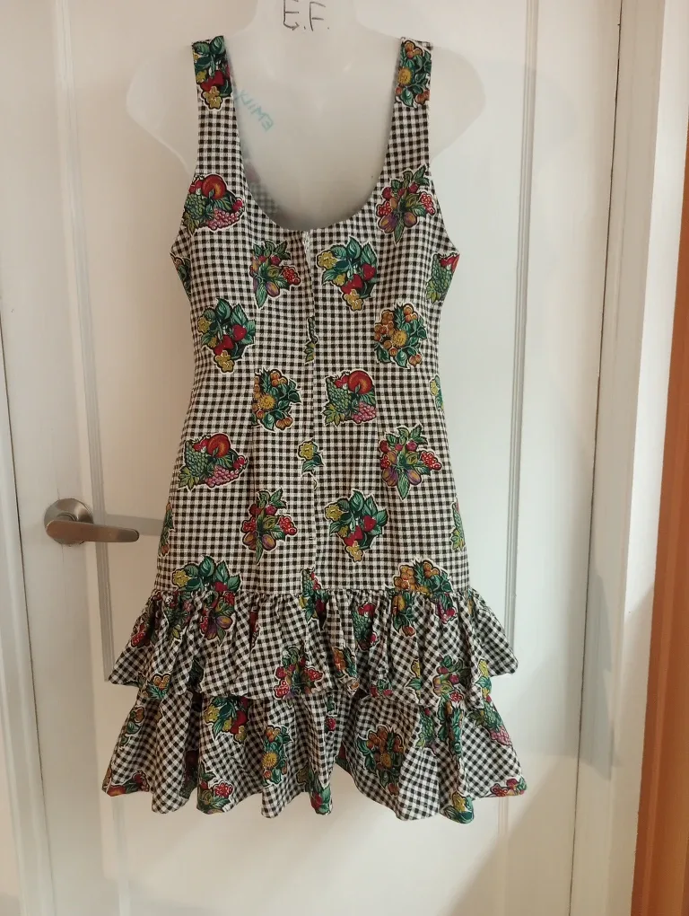 NWOT Comrags Y2K Punk 90's Wiggle Ruffle Dress image indicator(4)