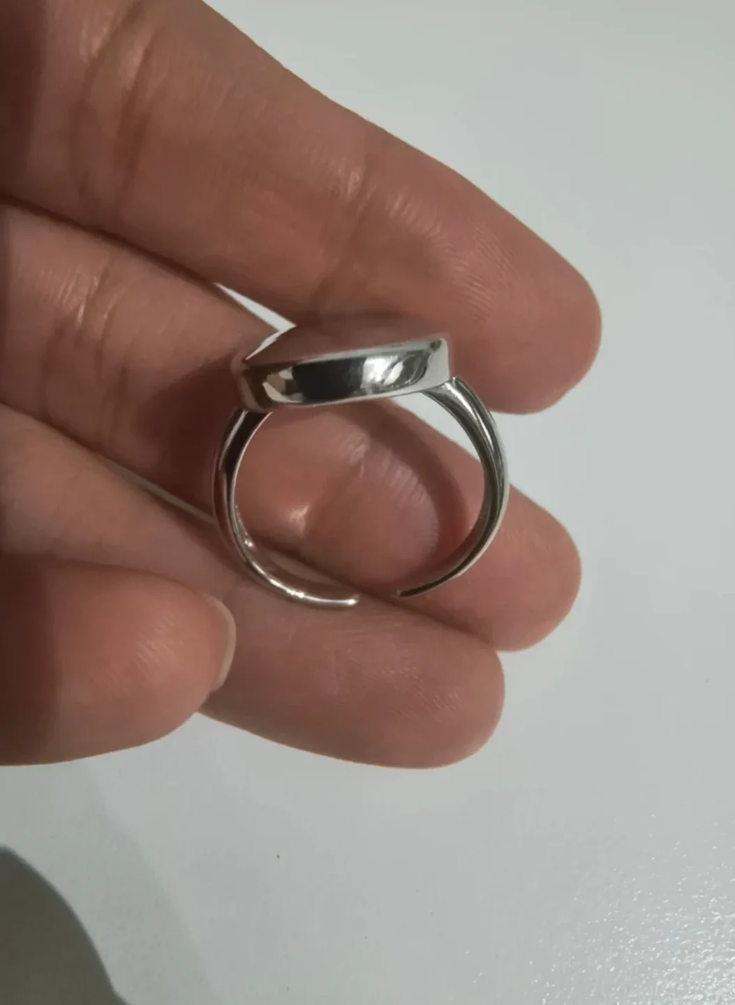 Silver Adjustable Ring (Unisex) image indicator(4)