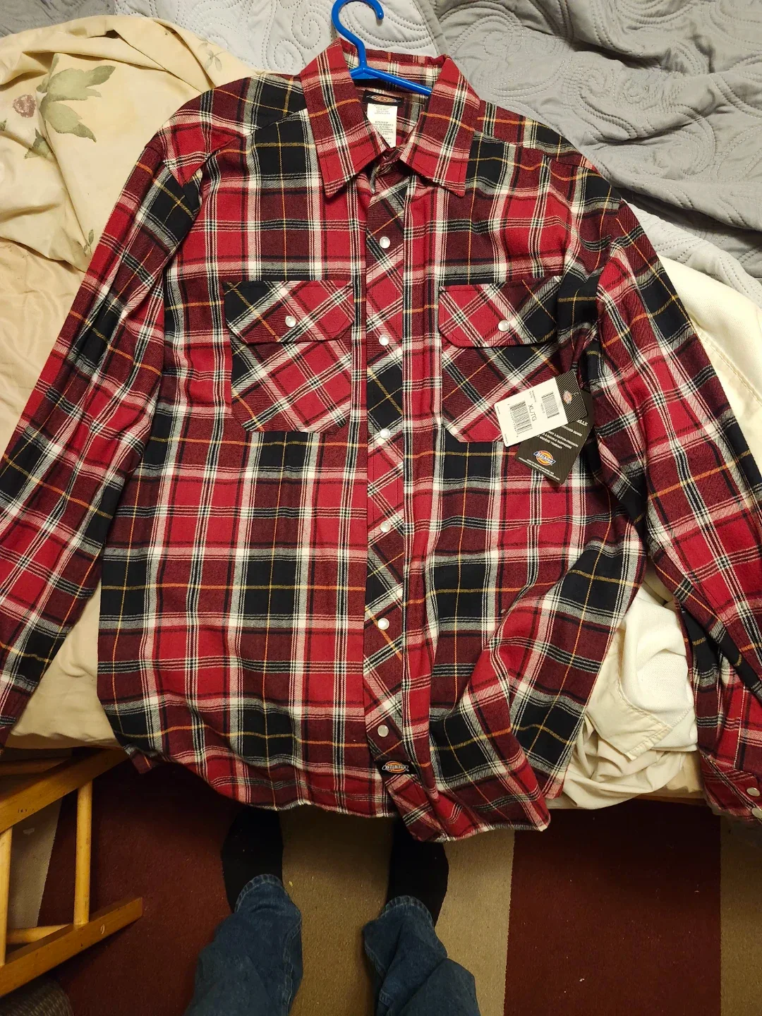 Dickies XL Flannel Shirt - Red Plaid image indicator(2)
