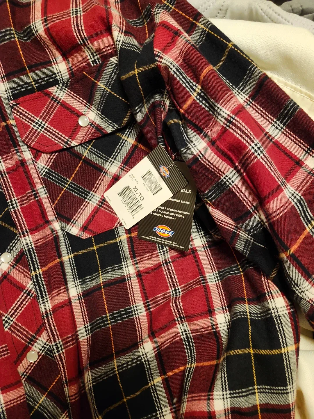 Dickies XL Flannel Shirt - Red Plaid image indicator(3)