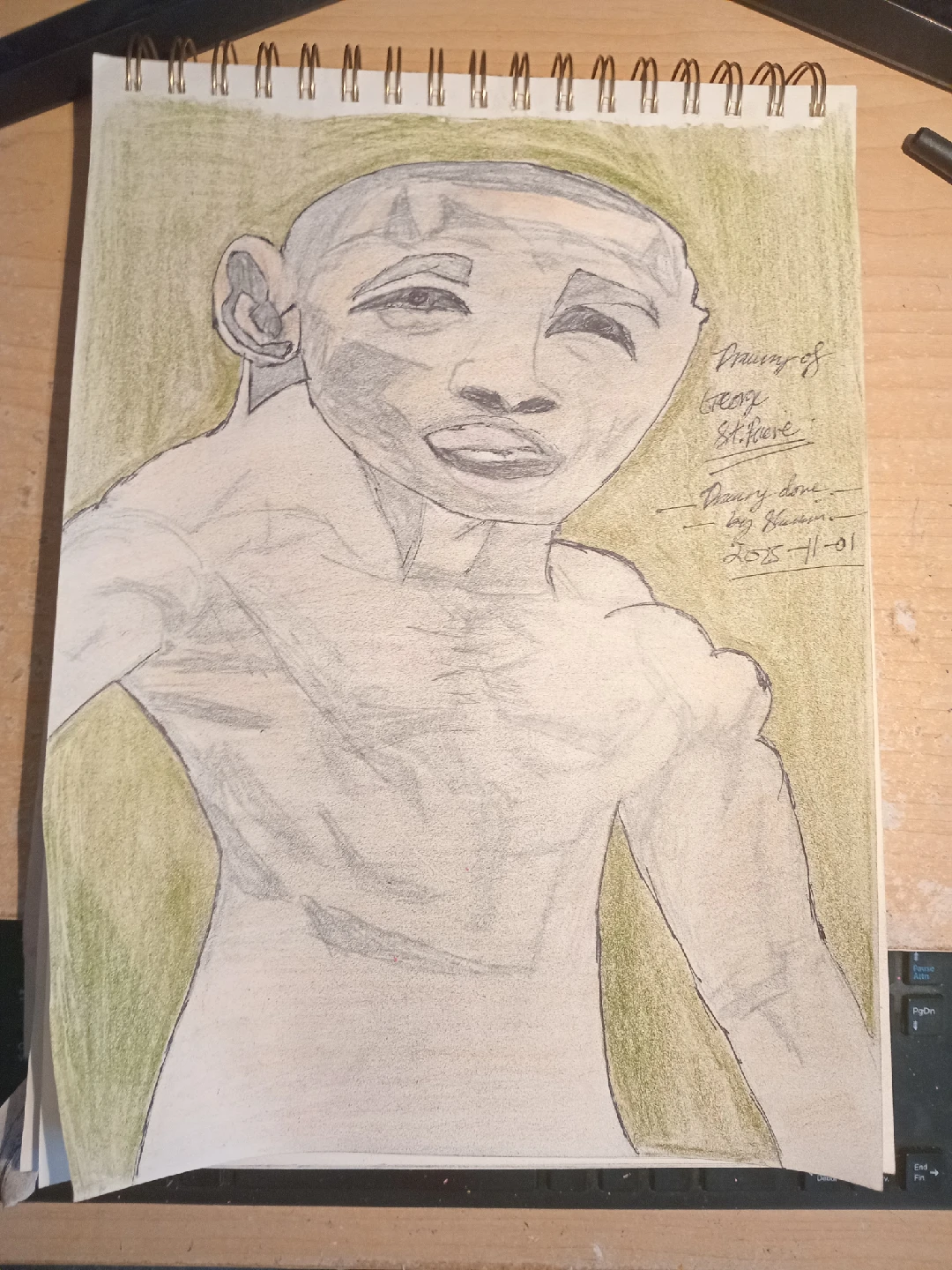 George St. Piere Drawing Illustration by custom artist Sherwin - photo 3