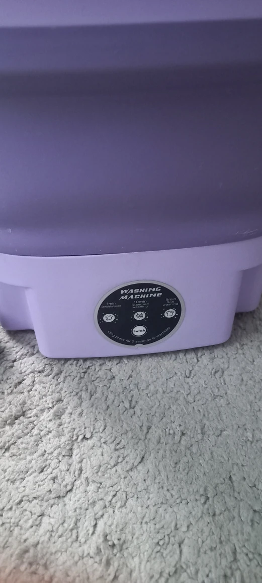 Portable Folding Washing Machine - Purple - photo 2