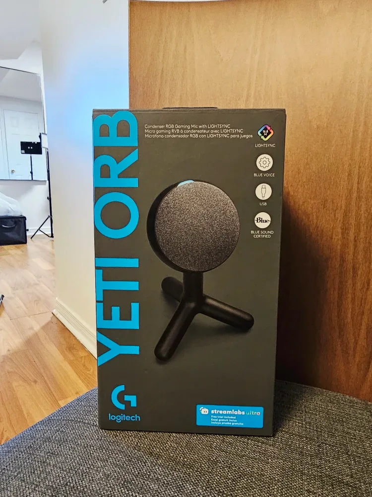 Logitech G Yeti Orb RGB Gaming Microphone - Black