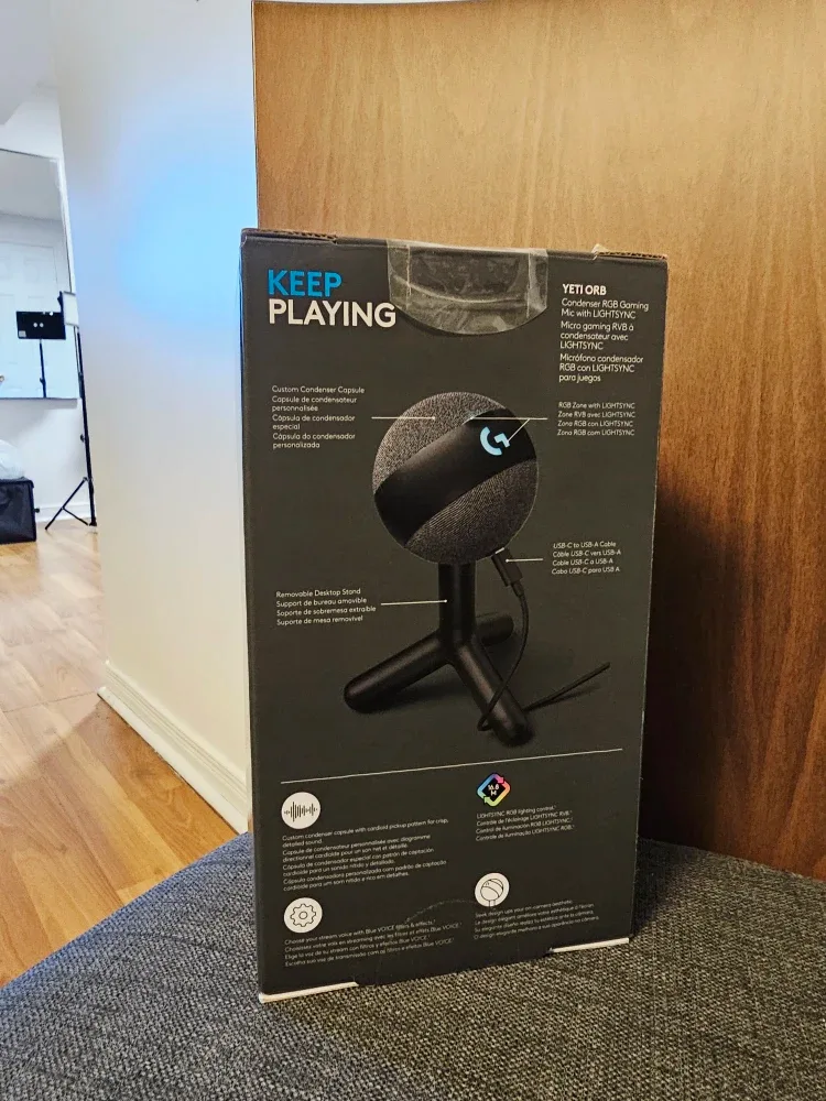 Logitech G Yeti Orb RGB Gaming Microphone - Black image indicator(2)