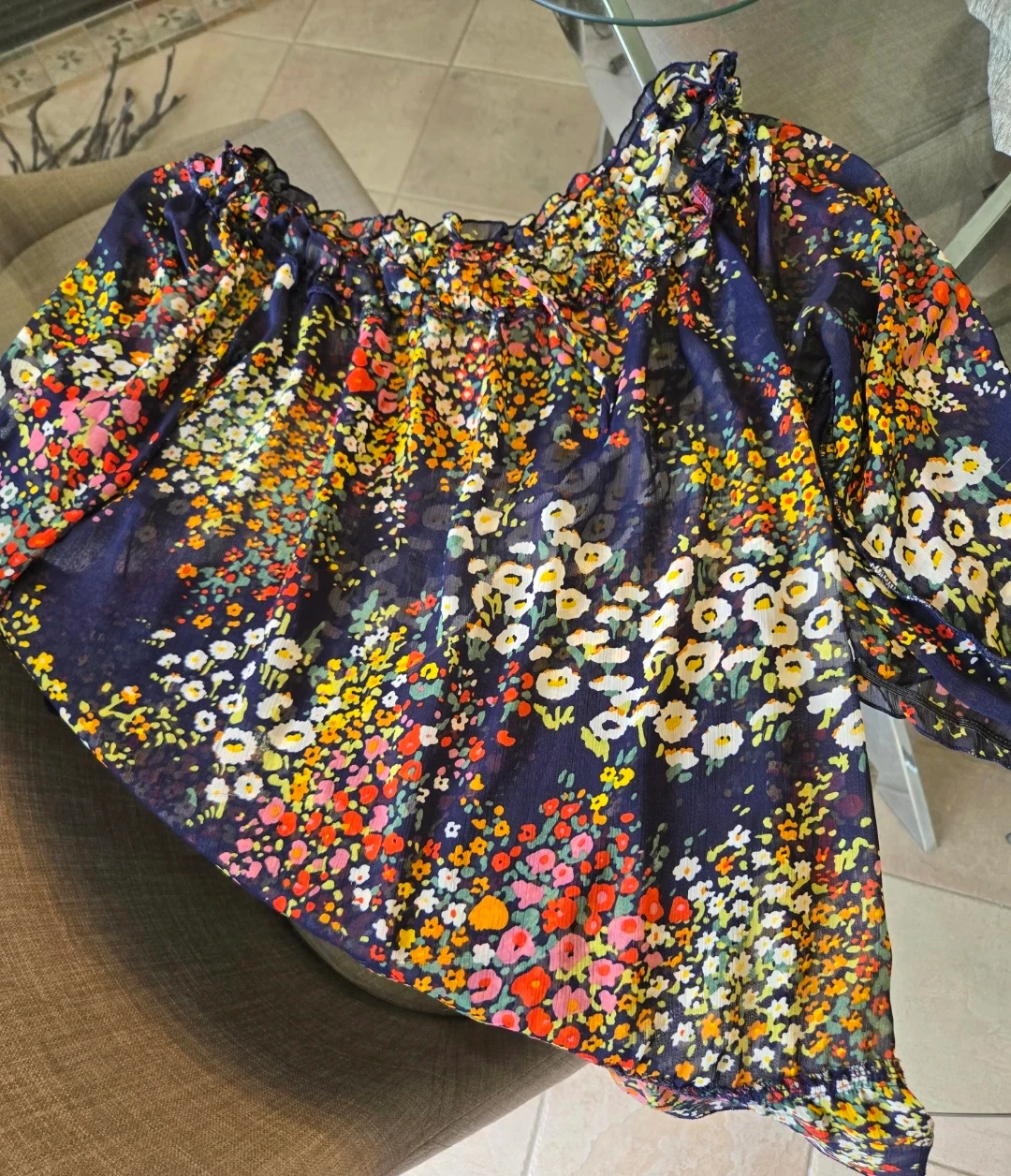 Floral Print Blouse - photo 2