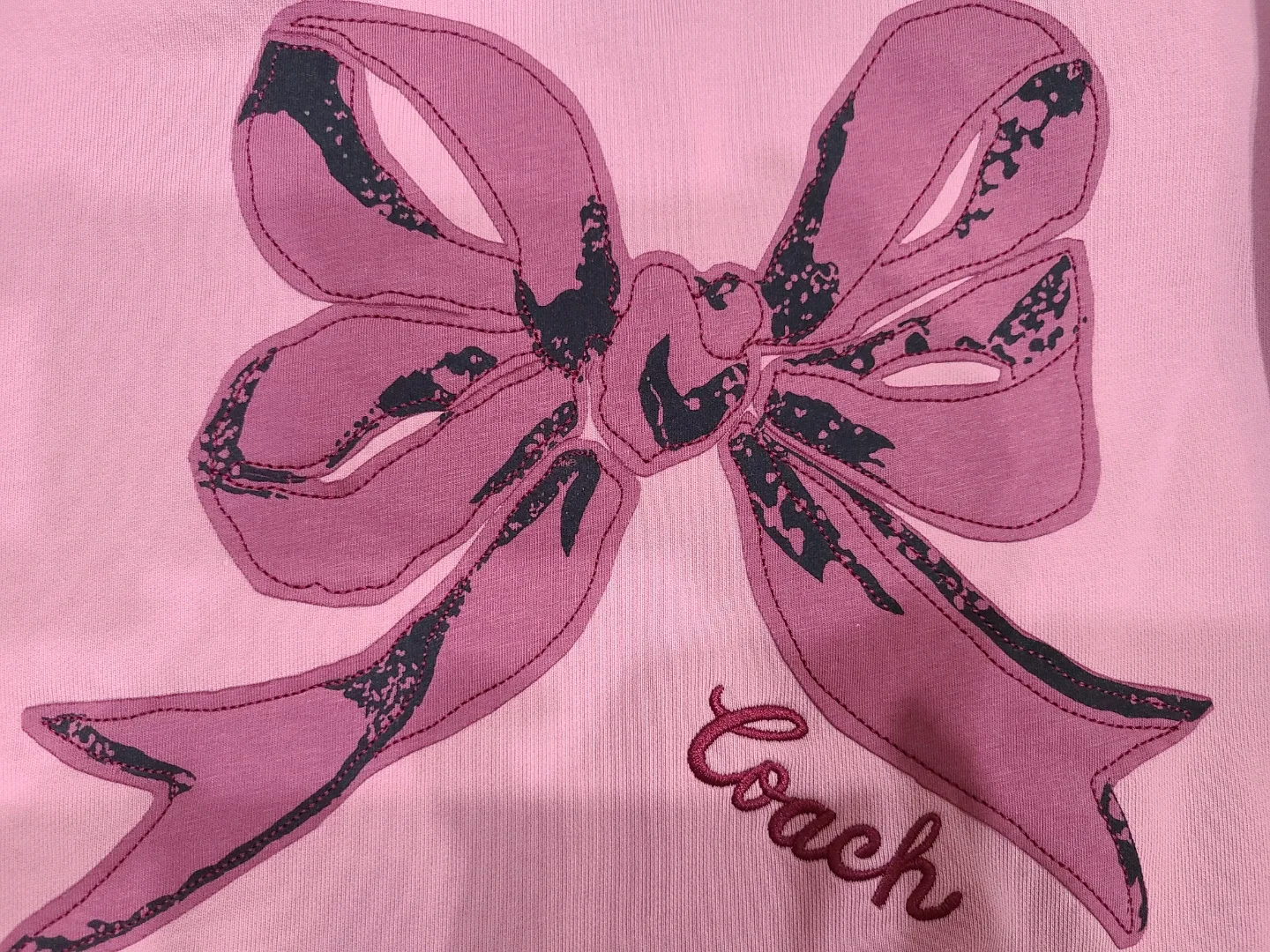 Coach Pink Bow Sweatshirt image indicator(3)