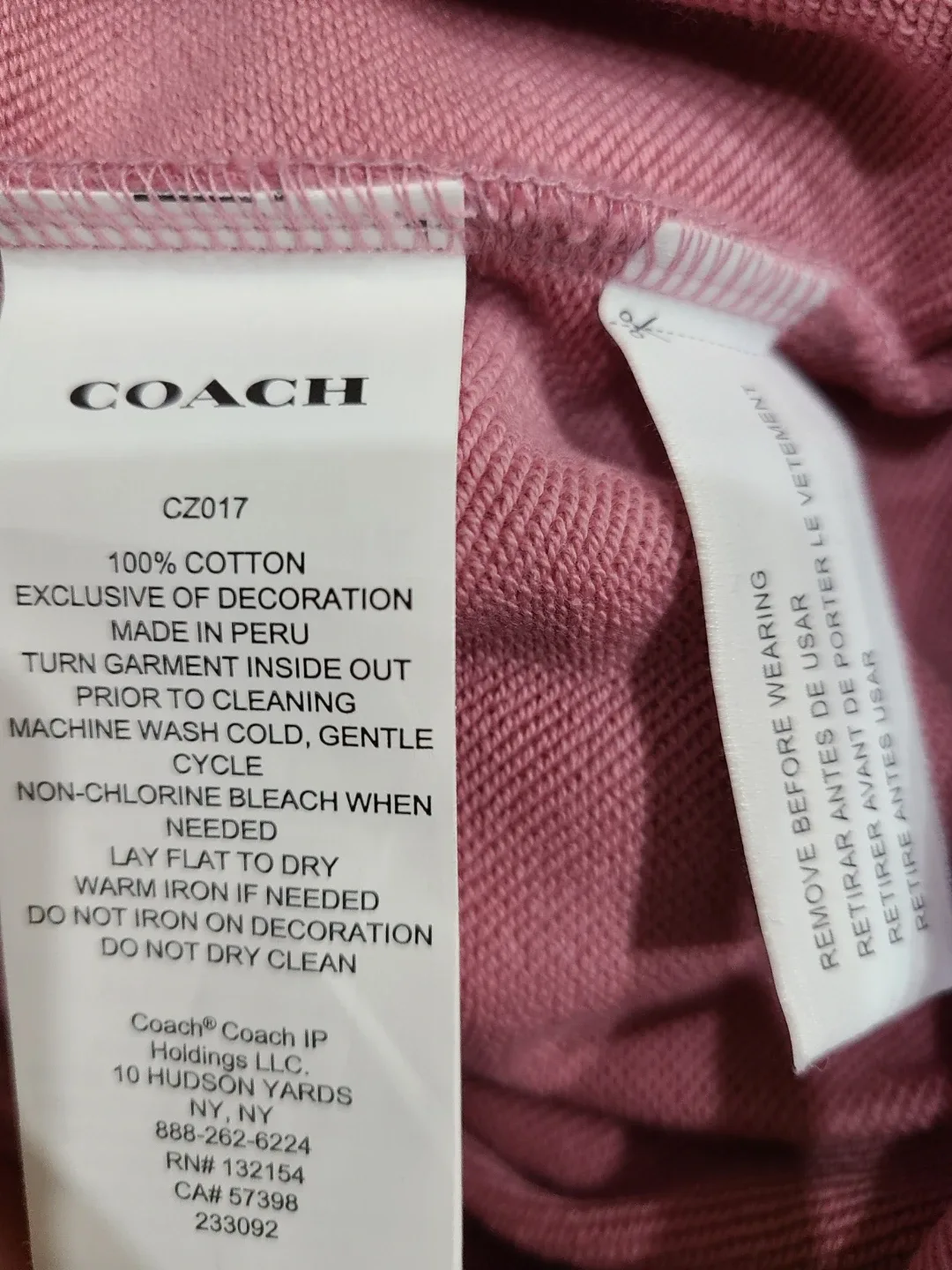 Coach Pink Bow Sweatshirt image indicator(4)