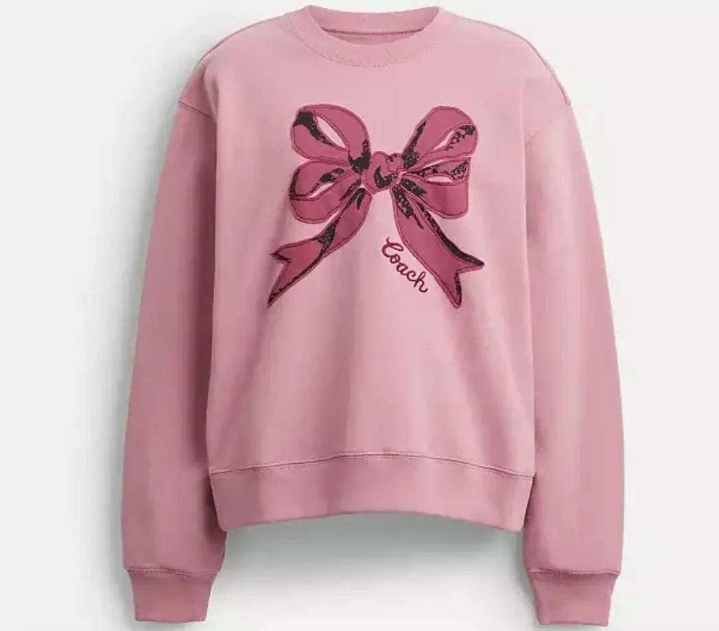 Coach Pink Bow Sweatshirt image indicator(5)