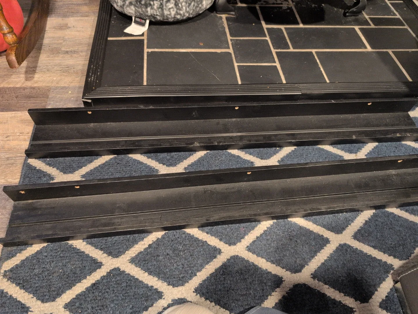 Black Floating Ikea Shelves