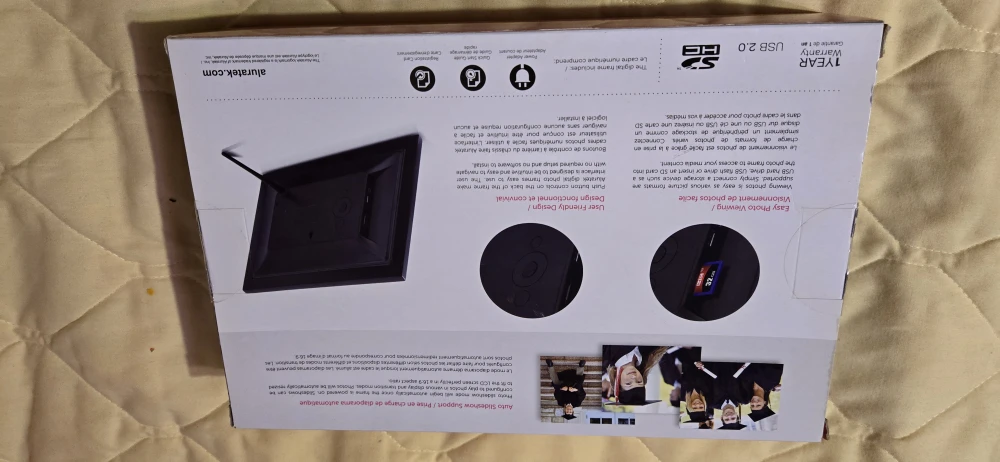 Aluratek 7" Digital Photo Frame - New in Box! - photo 2