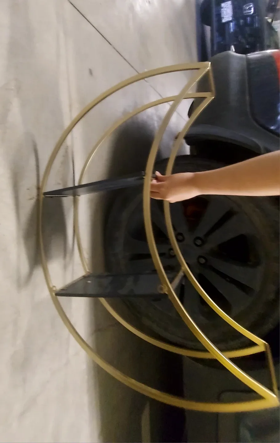 Gold Crescent Moon Shelf