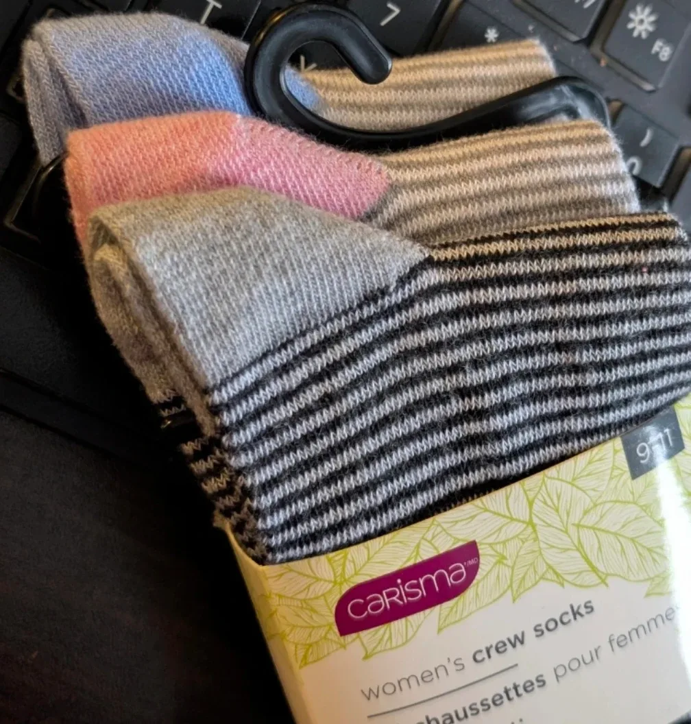 Carisma Women's Crew Socks, Size 9-11 image indicator(2)