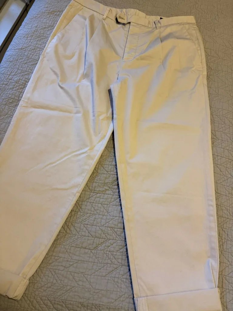 AllSaints Creamy Beige Trousers Size 32 AllSaints image indicator(4)