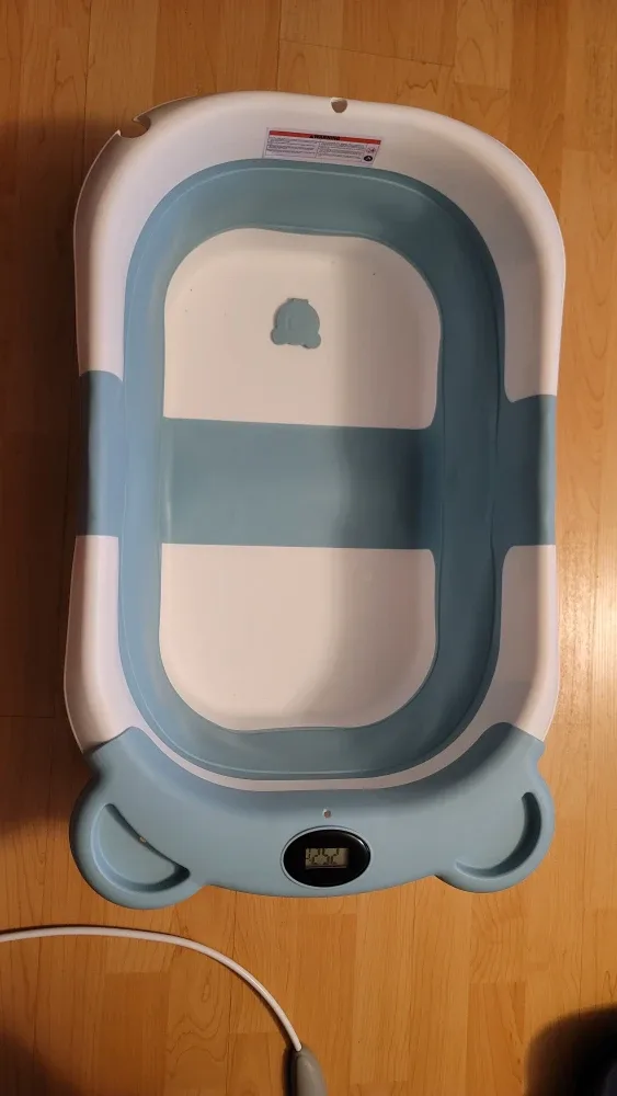 Foldable Baby Bathtub with Thermometer