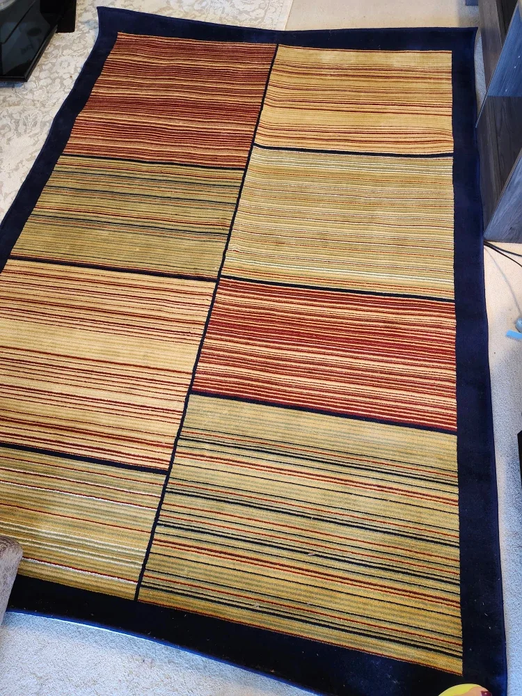 Striped Area Rug - Home Decor