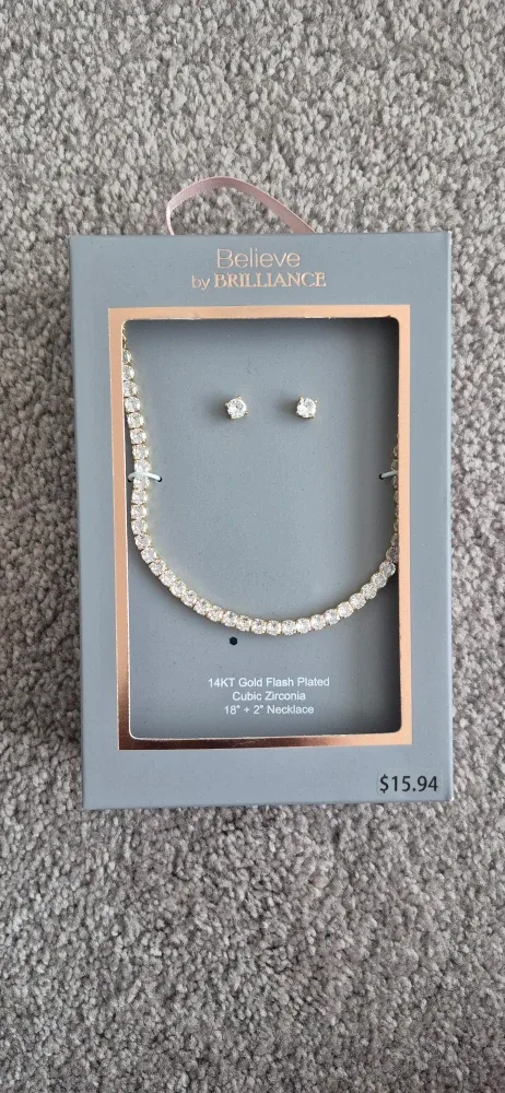 Believe by Brilliance Necklace & Earrings Set - NEW