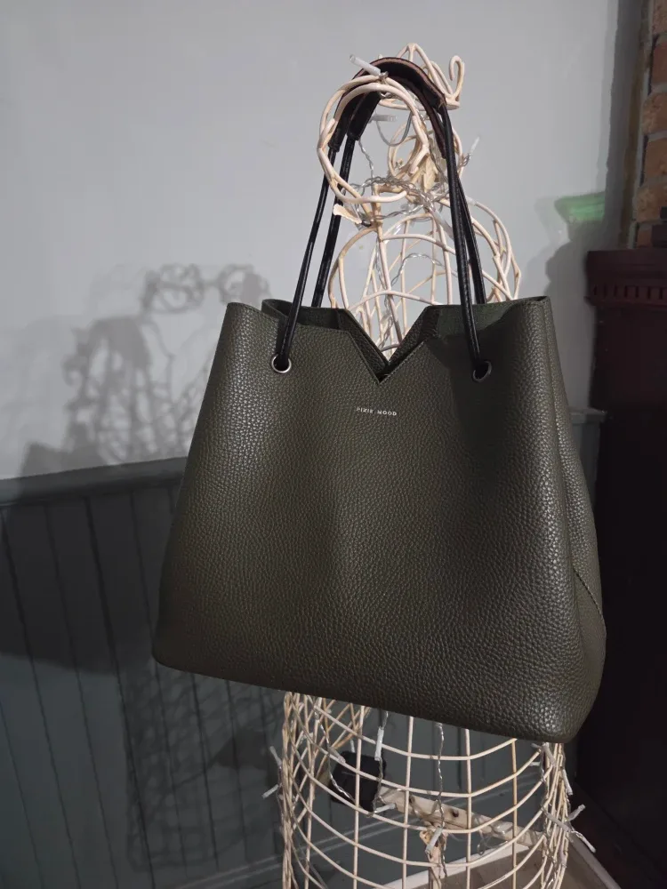 Pixie Mood Olive Green Tote Bag