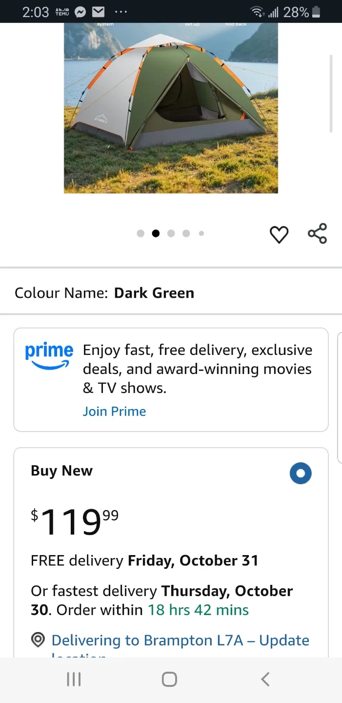 Gysrevi 3 person tent brand new image indicator(7)