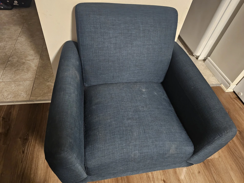 Blue Loveseat and Armchair Set - photo 4