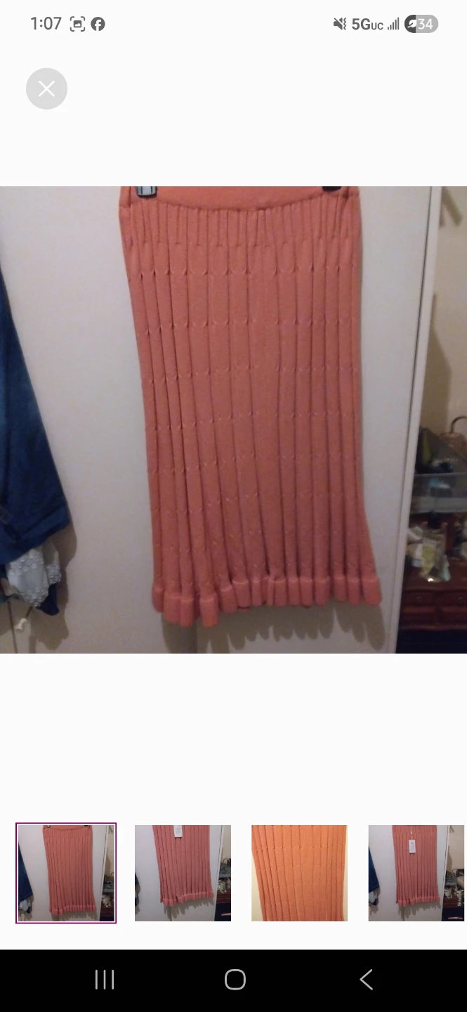 Women pink color one size skirt