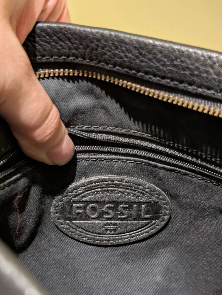 Fossil Black Leather Crossbody Bag - photo 2