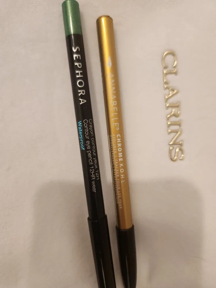 Sephora 12H Waterproof and Annabelle eye pencil with makeup bag