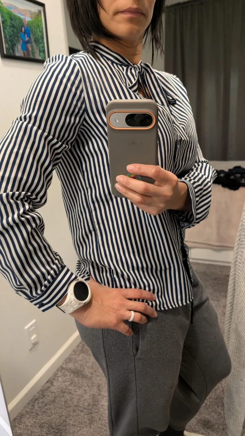 Zara Basic Collection Striped Blouse - XS image indicator(2)