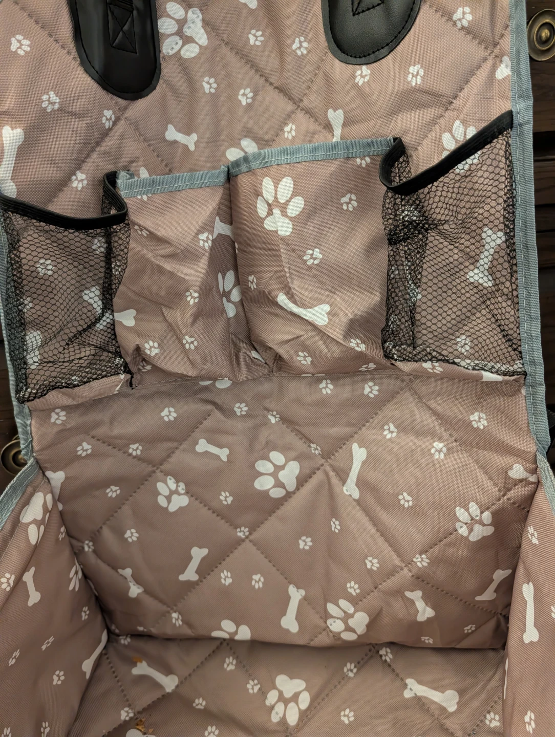 Dog Car Seat Carrier - Paw & Bone Pattern - photo 2
