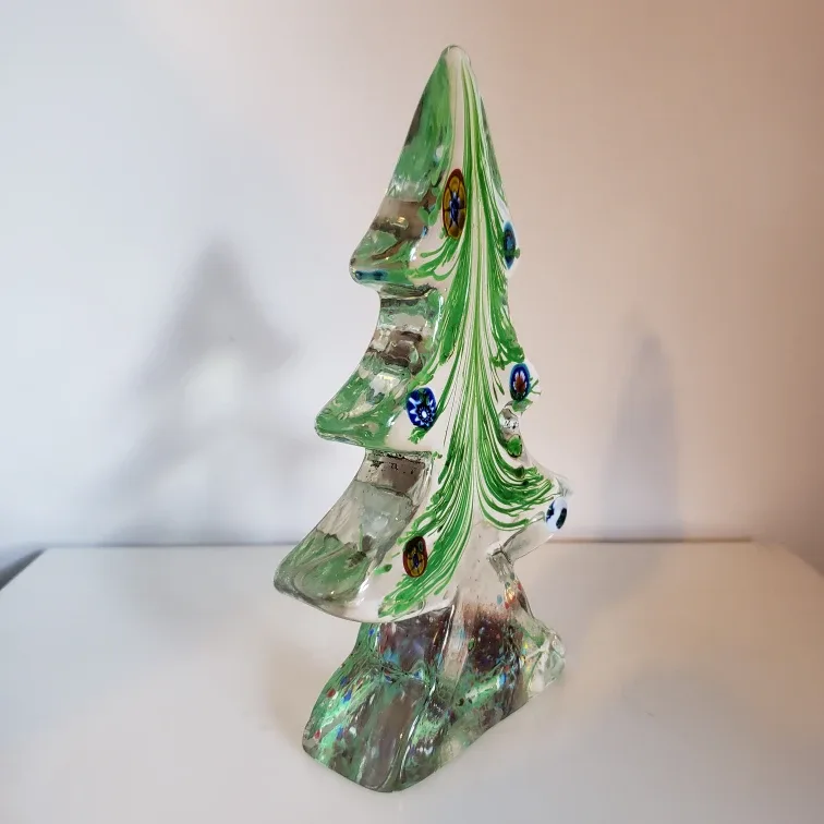 Murano Art Glass Christmas Tree Figurine image indicator(2)