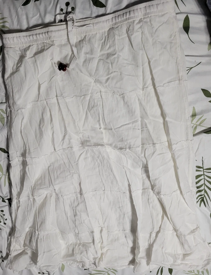 White Tiered Skirt - photo 2