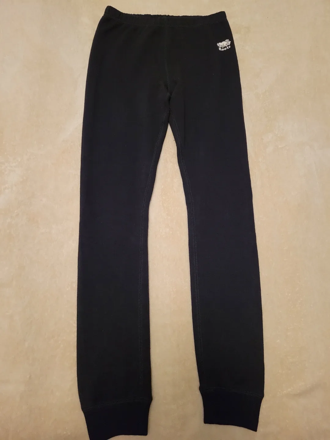 Roots Kids Black Leggings - Size XXL (13-14 yrs)