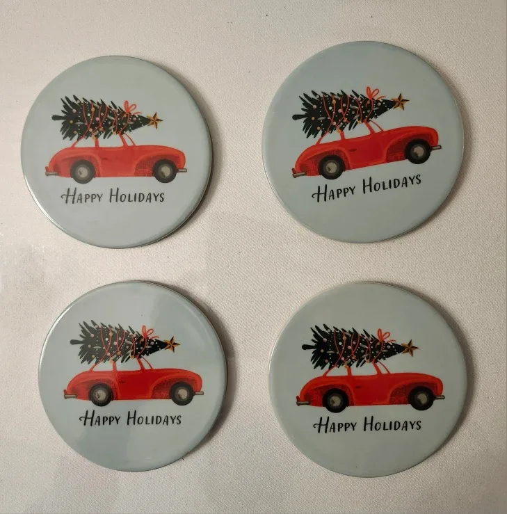 NEW H&M Christmas Coasters - Set of 4 image indicator(3)