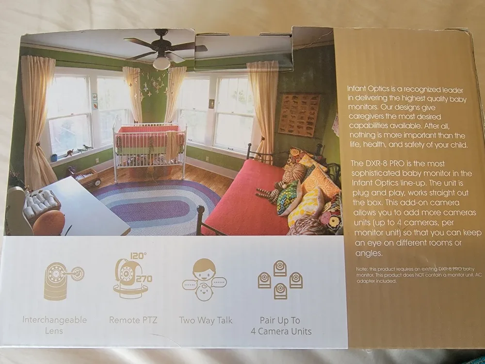 New - Infant Optics DXR-8 PRO Add-On Camera image indicator(4)