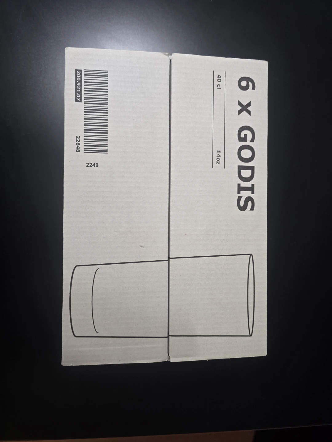 IKEA GODIS Glasses - Set of 6, New in Box! - photo 2