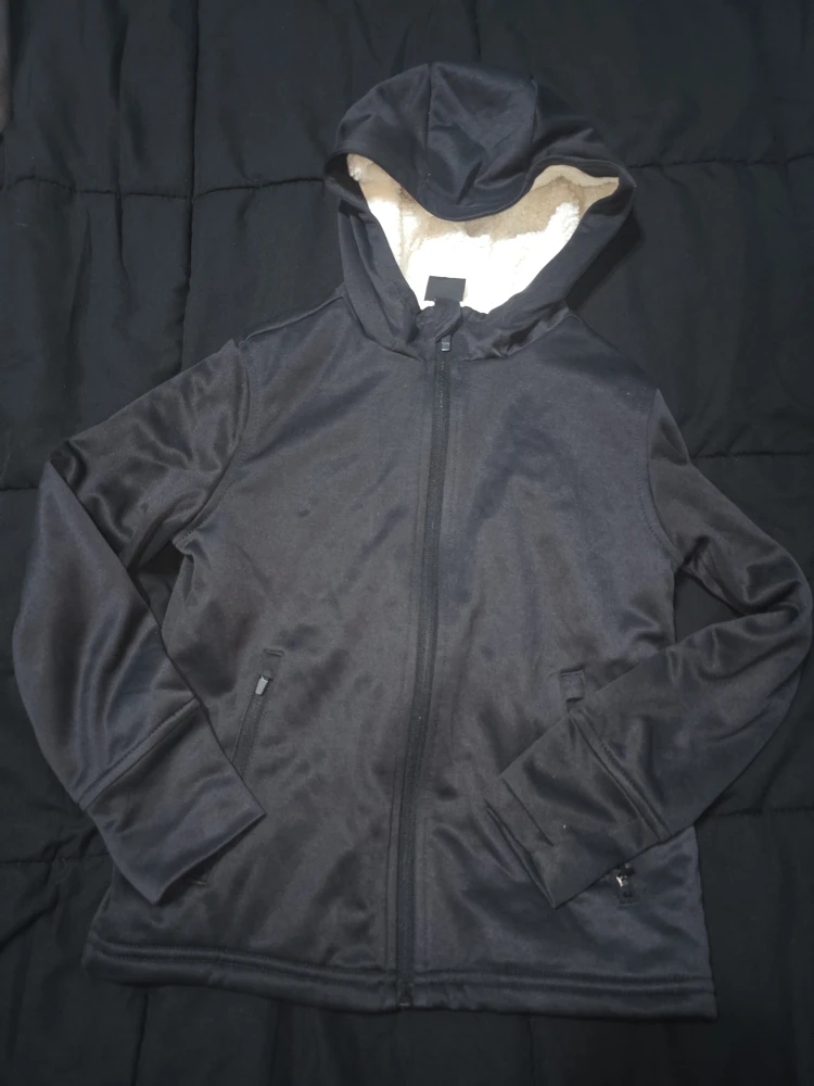 All in Motion Black Sherpa Lined Hoodie Size S (6/7) - photo 3