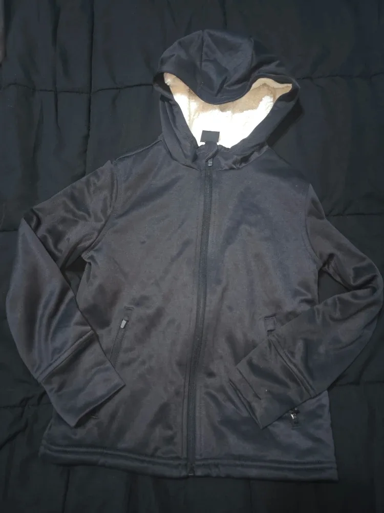 All in Motion Black Sherpa Lined Hoodie Size S (6/7) image indicator(3)