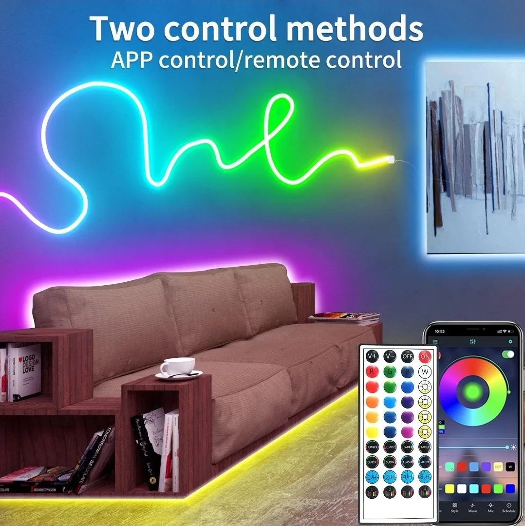 100 ft LED Neon Rope Light Strip image indicator(2)