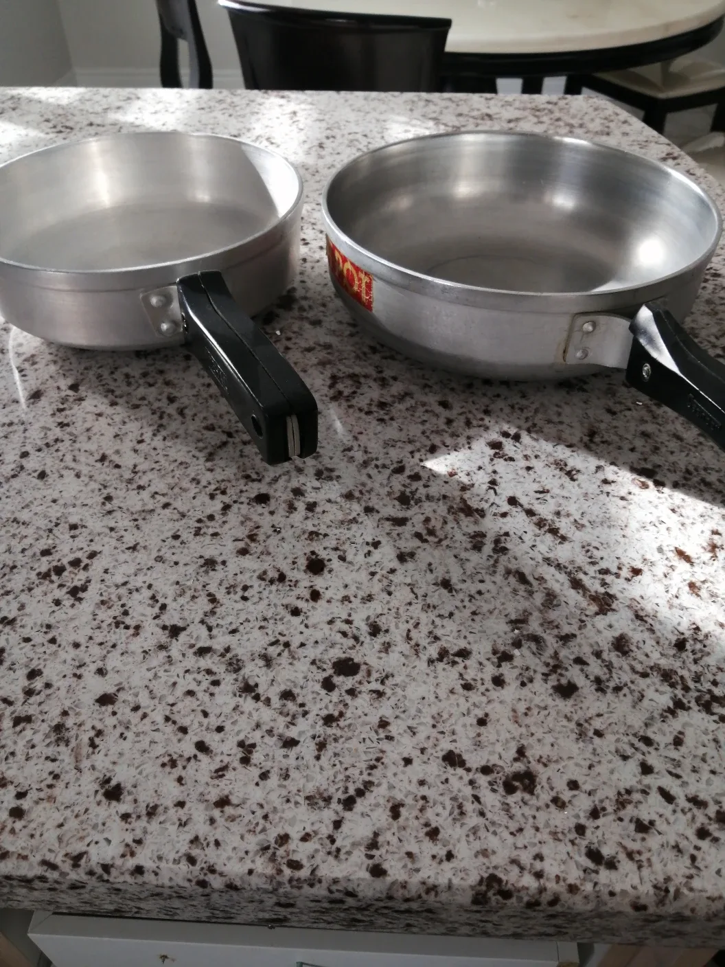 Two Used Aluminum Cooking Pots