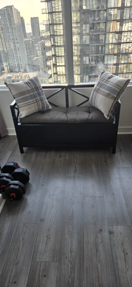 Storage Bench with Cushions