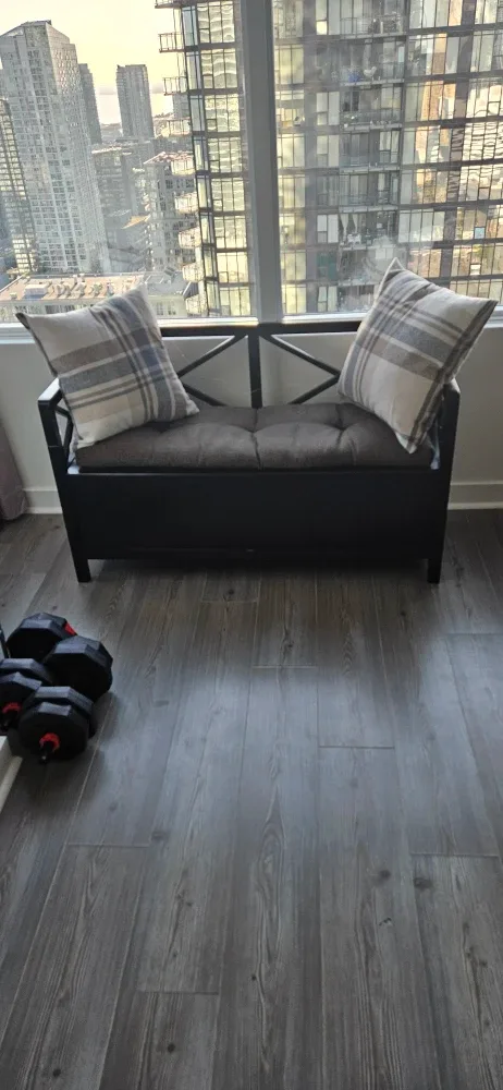 Storage Bench with Cushions